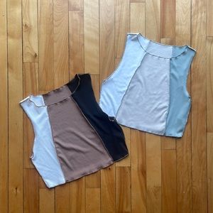 Shein stitched crops